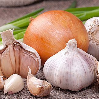 Aglio, cipolla ed aromi freschi